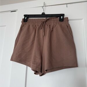 High Waist Brown Women's Shorts